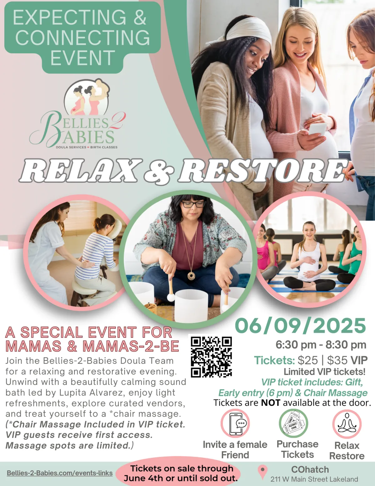 Expecting & Connecting Event Relax & Restore for moms and pregnant moms