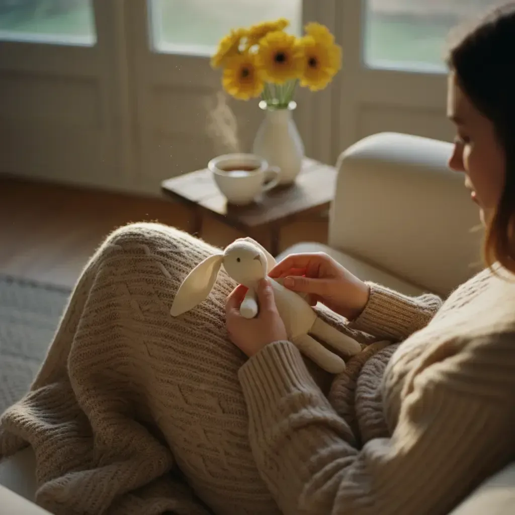 woman thinking about her childhood