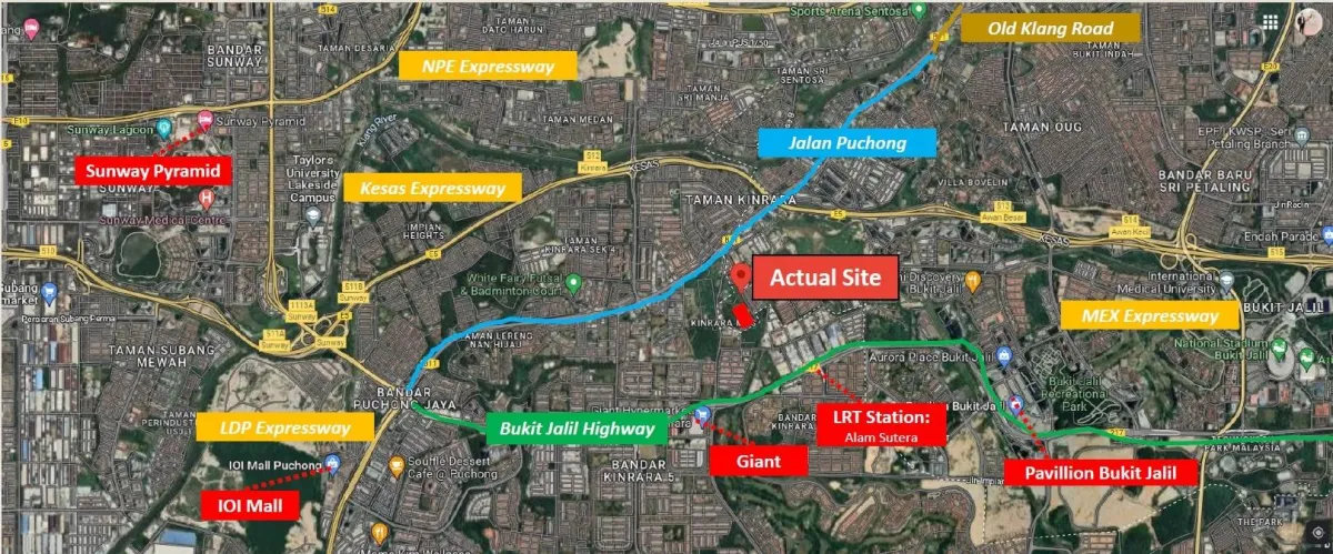 ayanna bukit jalil map