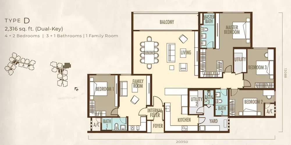 ayanna residence floor plan