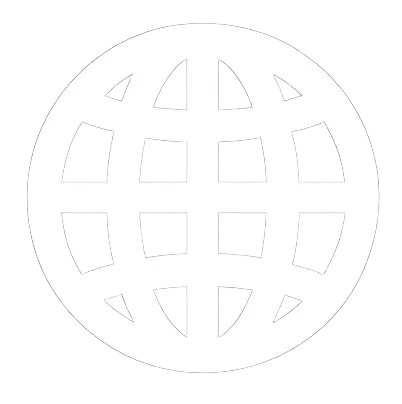 Attract icon: white computer screen with globe (digital marketing lead attraction) on a red circle (#EC0016)