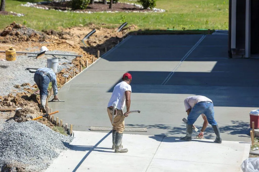 Muskogee Concrete builds and installs driveways.