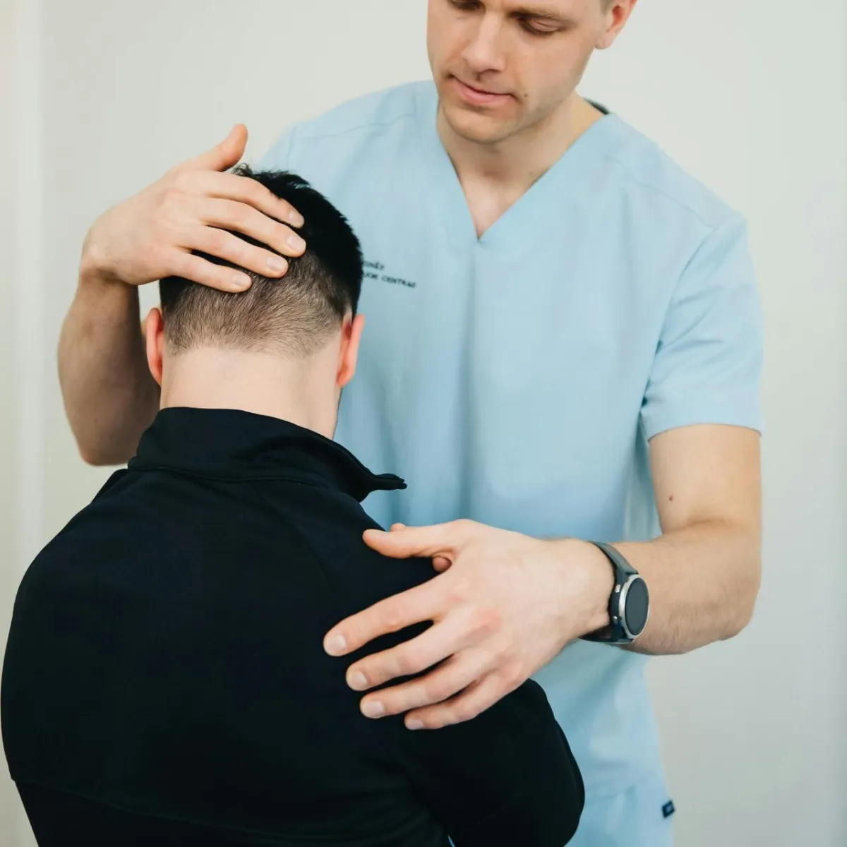 chiropractor at work