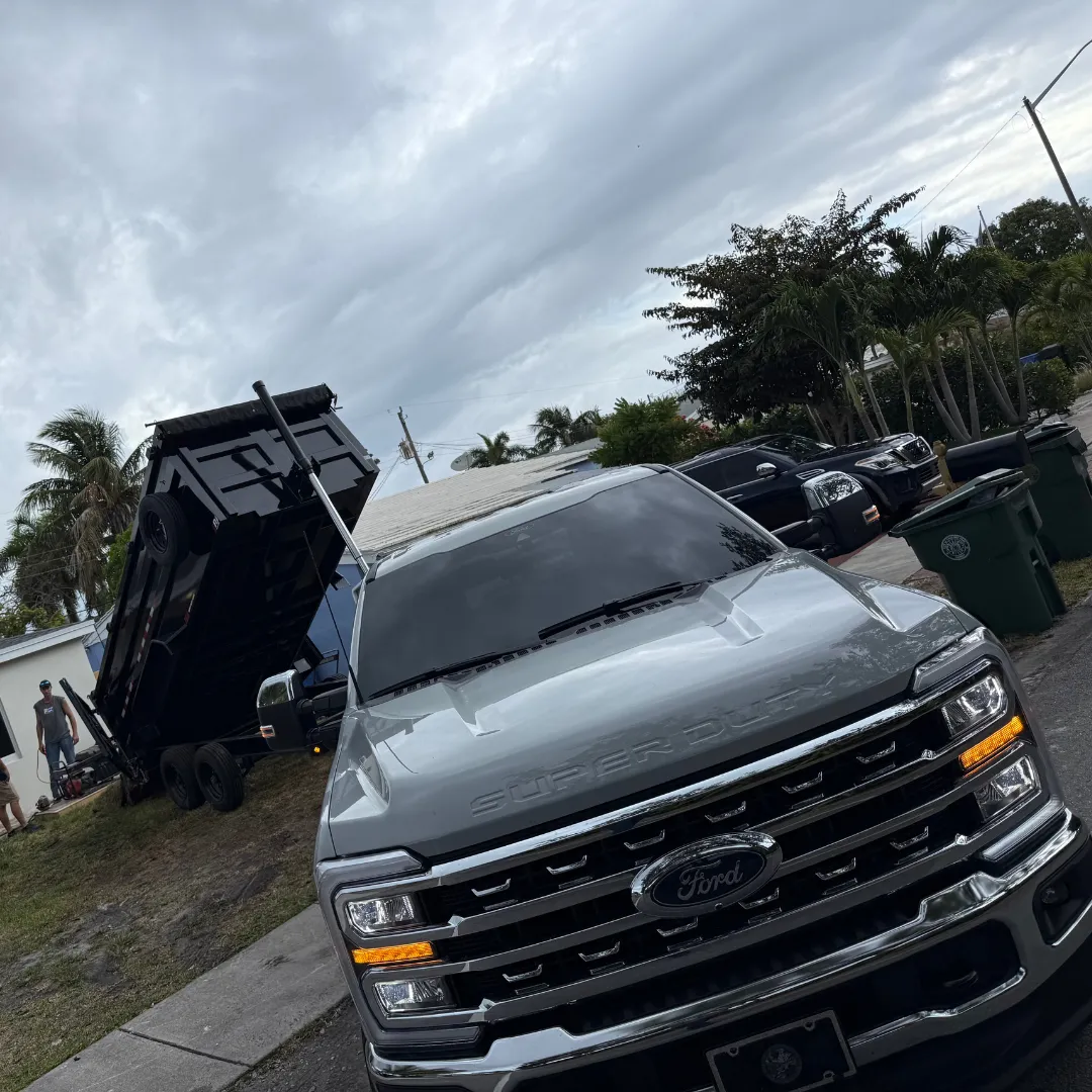Construction debris and junk removal service in Pompano Beach by Trash & Go