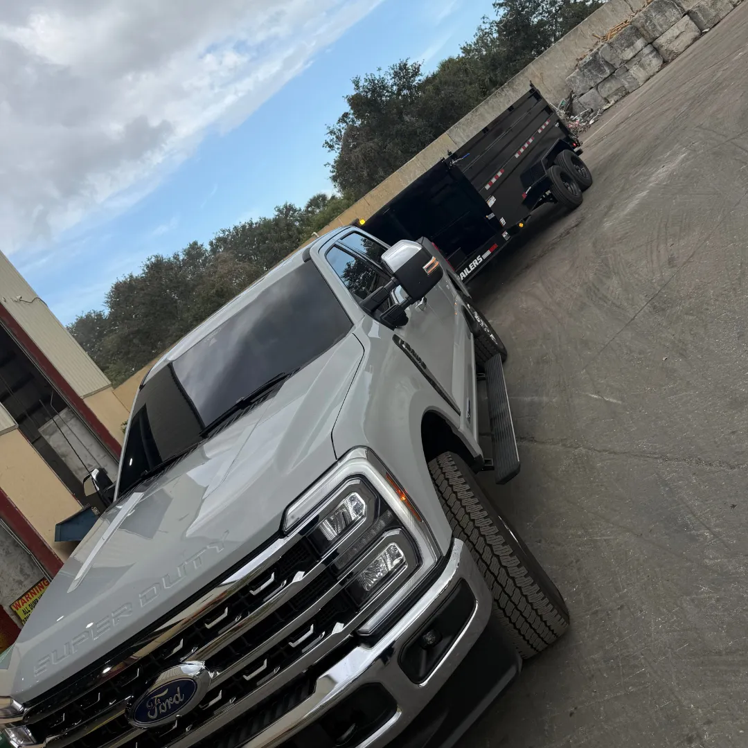 Trash & Go junk hauling truck in Pompano Beach handling construction debris removal