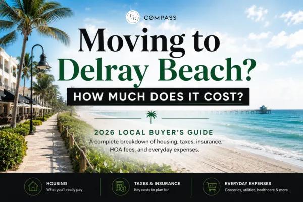 Cost of living in Delray Beach Florida including housing, taxes, insurance, HOA fees and lifestyle expenses