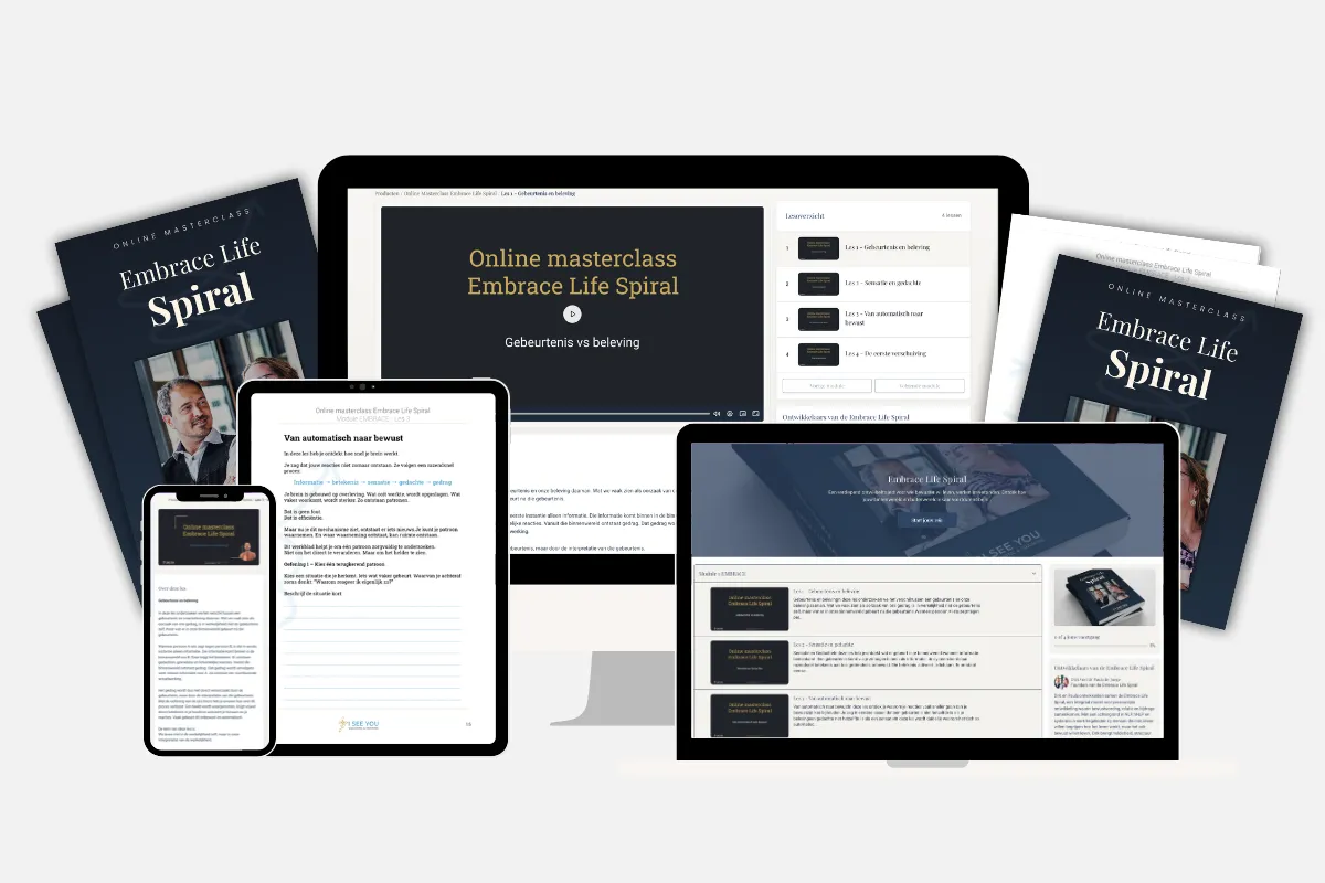 Online cursus Embrace Life Spiral met werkboek en lessen