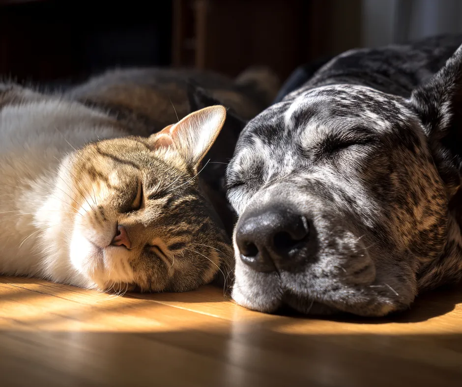 Vaak voor de Honden Koda, Baloe en kat Lilo gezorgd