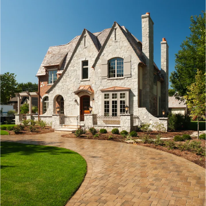 Modern Paver Driveway