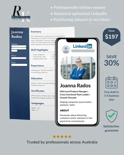 Resume and LinkedIn profile rebrand for mid-level managers — helps job seekers land interviews faster with professionally written and keyword-optimized profiles.
