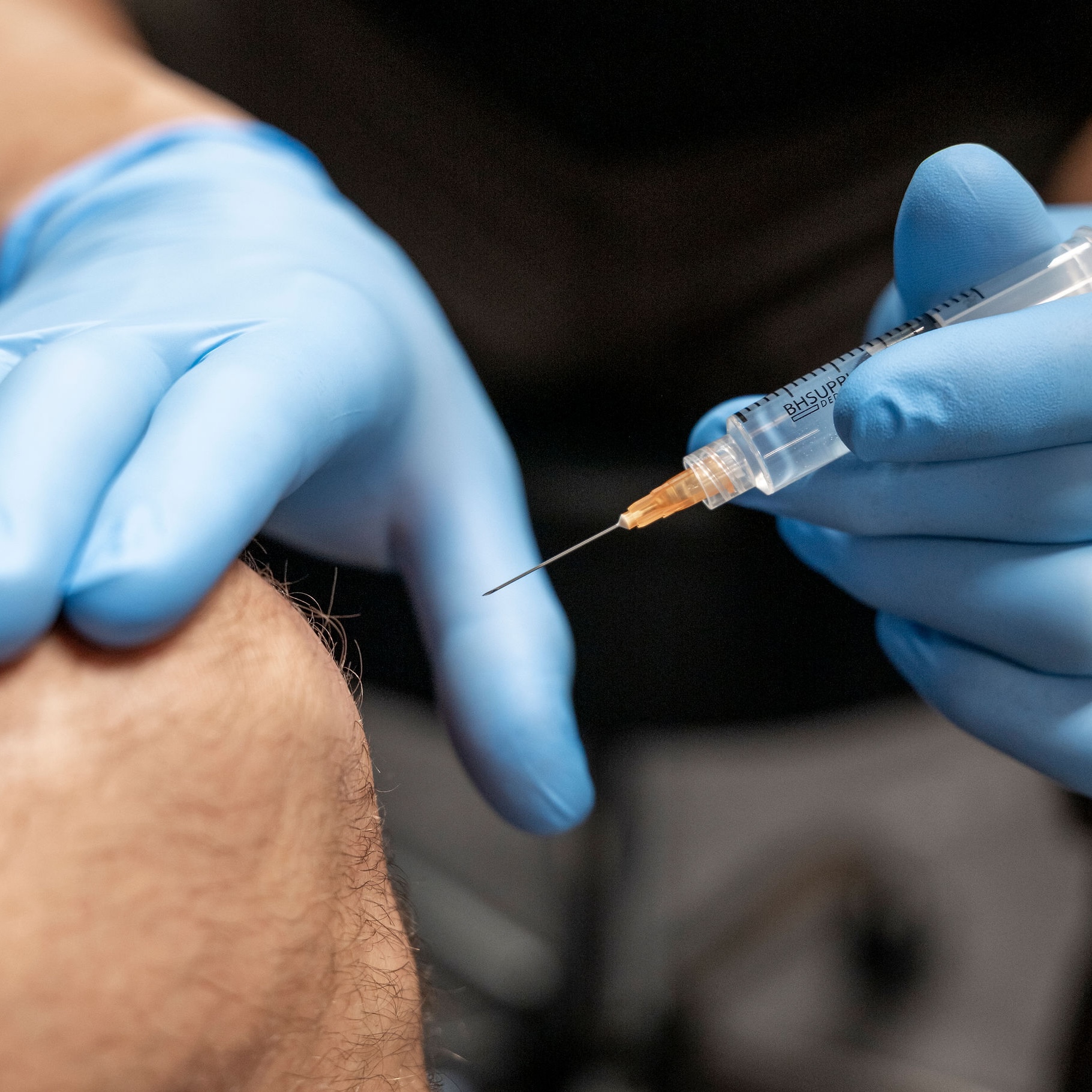 Luxurious monogrammed welcome kit on marble table
