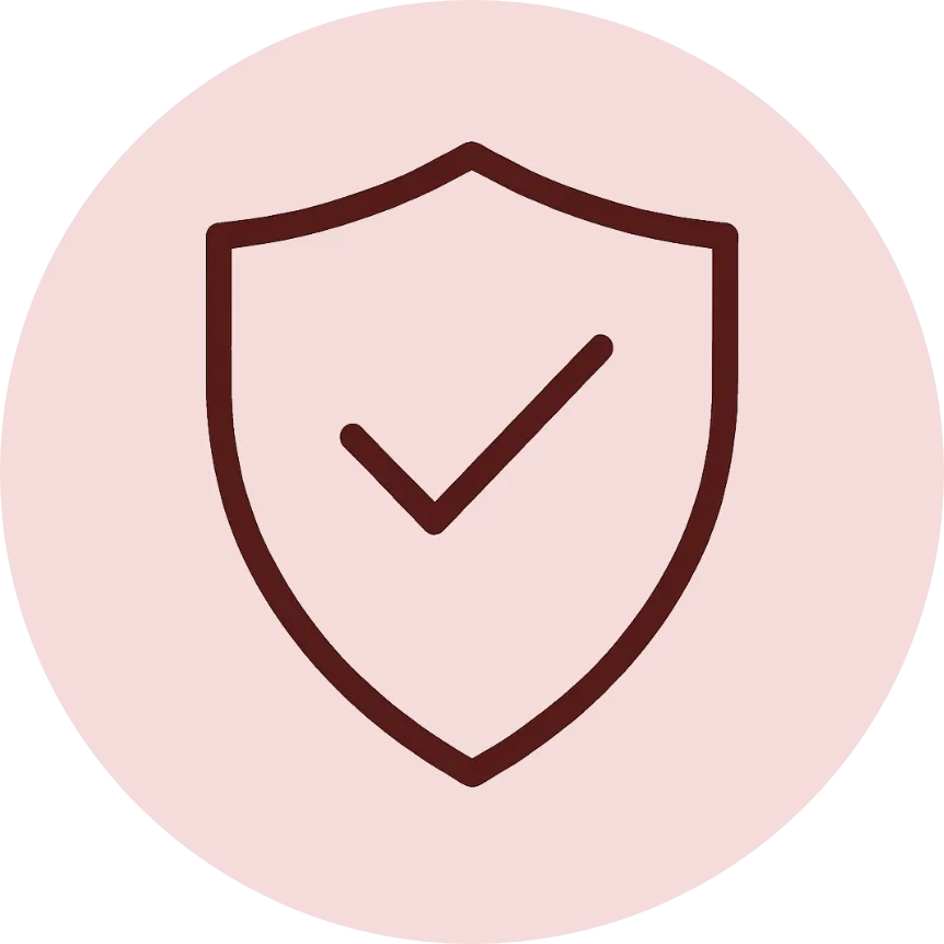 Shield icon representing no monthly service fees