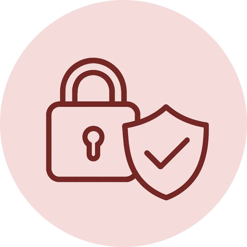 Lock and shield icon representing secure account technology