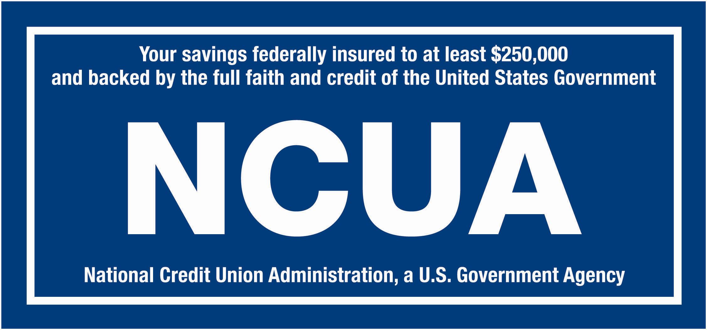 NCUA logo indicating federally insured credit union membership
