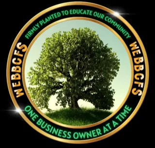Relieved client sitting peacefully with tax documents filed and organized