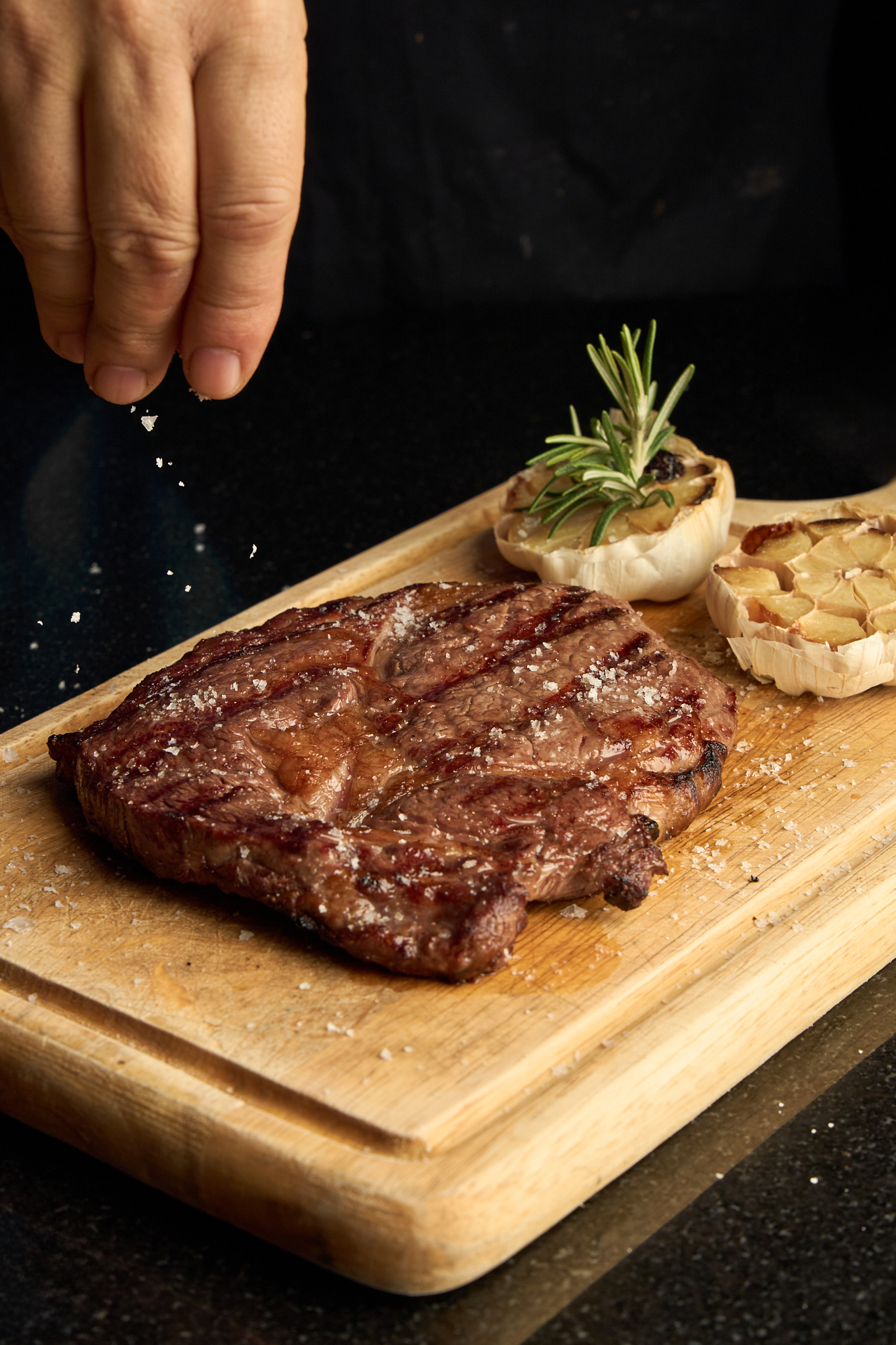 Charcoal grilled steak representing quality dining at Bangkok Bob's