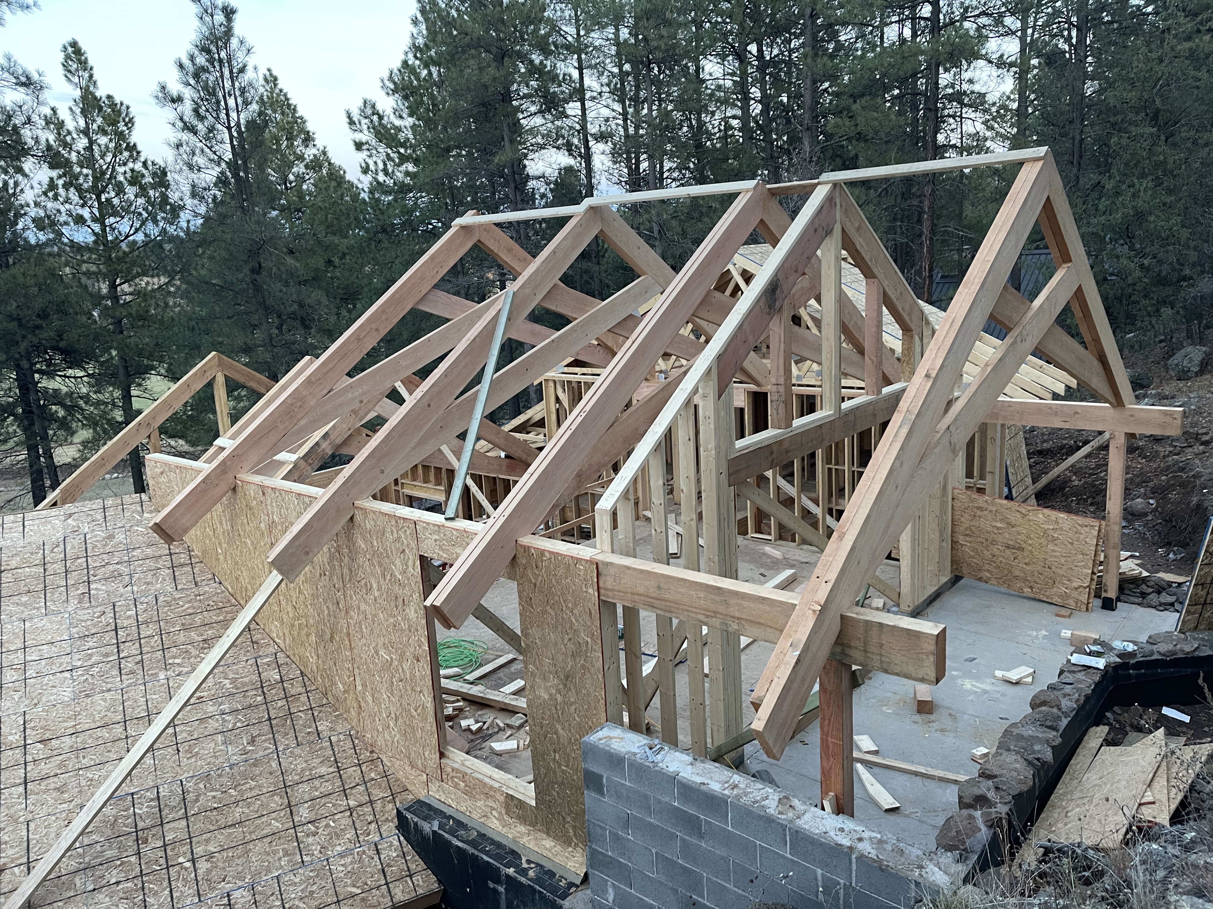 custom framing and beam work