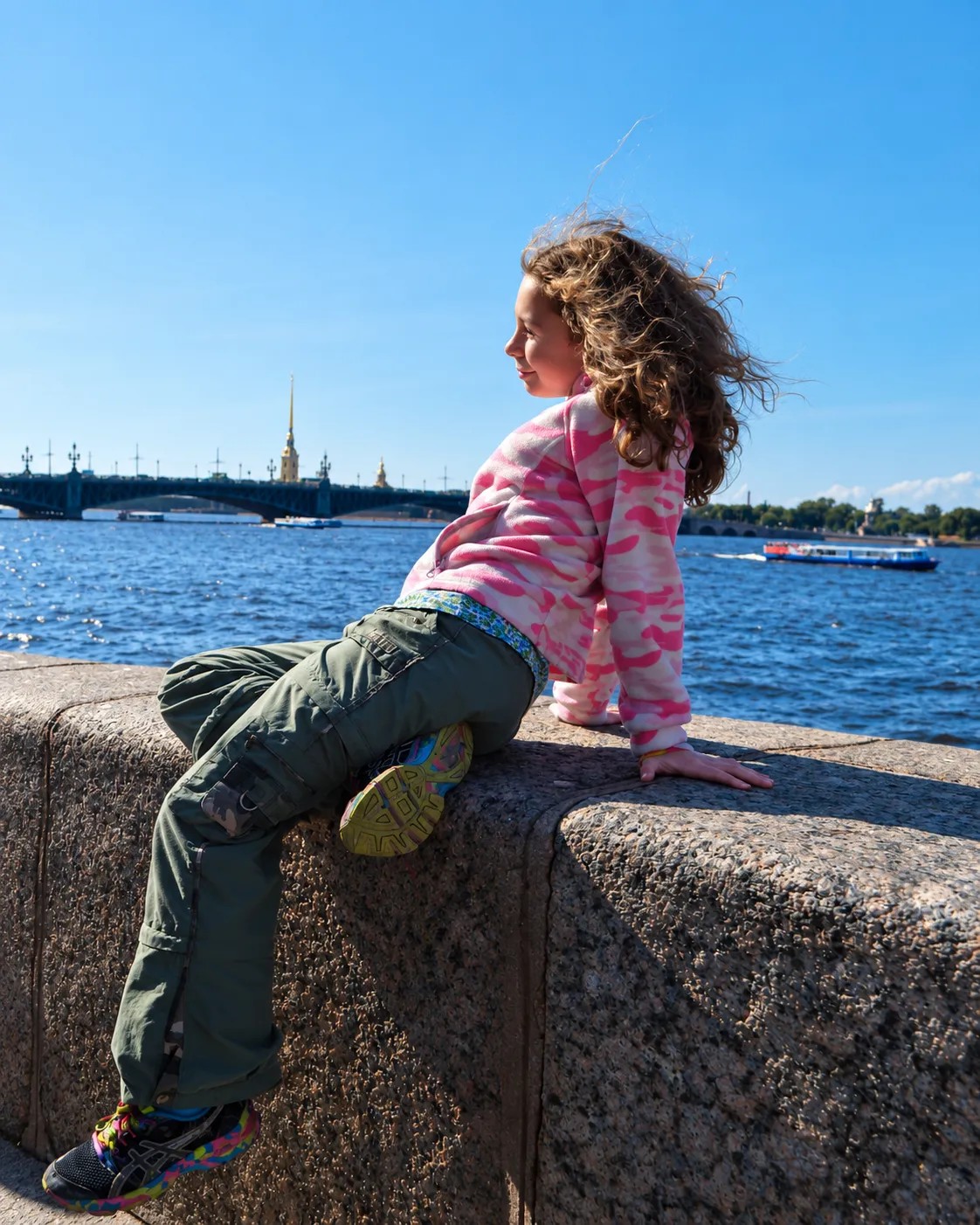 Polina outdoors in Petersburg