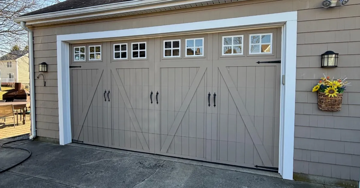Garage door installation by Woonsocket Door Sales in Southern New England
