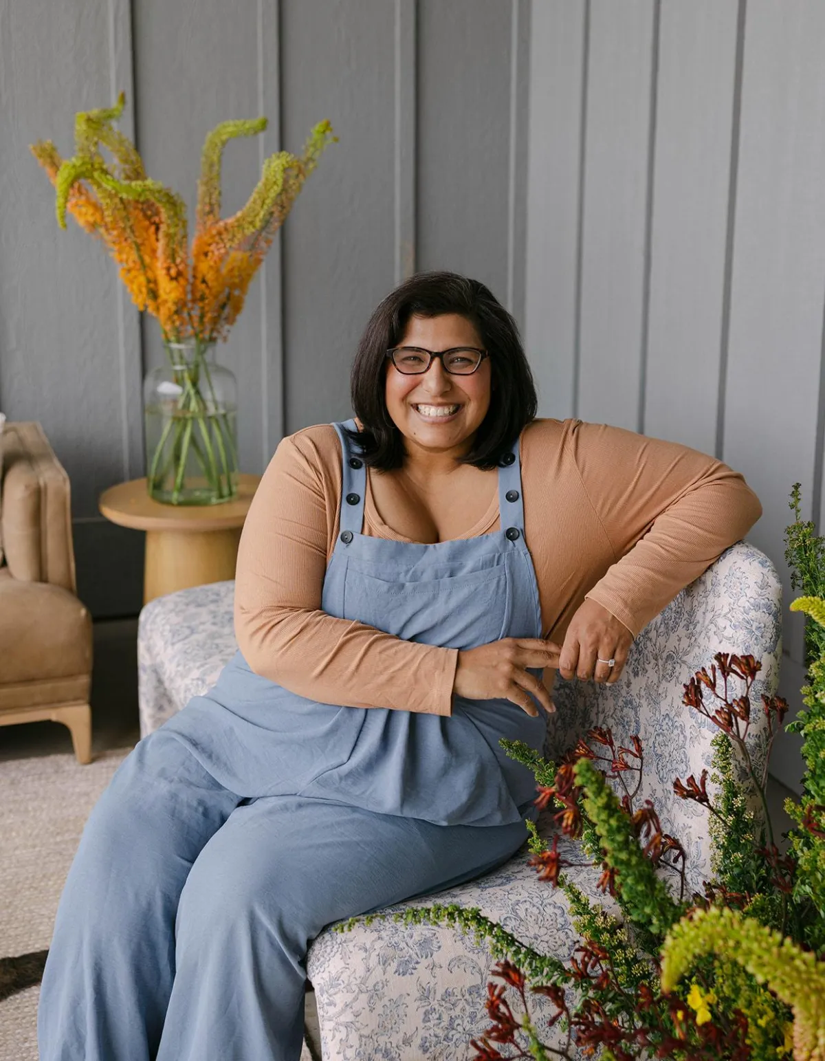 Sophie Taylor sitting on a chair