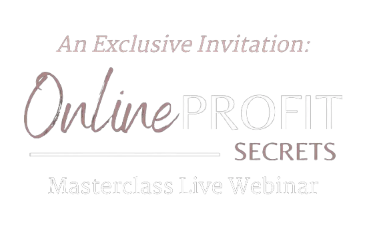 Online Profit Secrets Webinar Photo