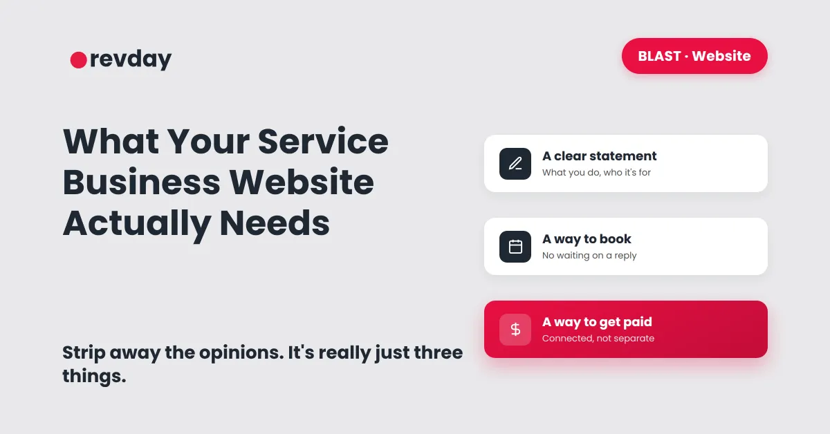 What Your Service Business Website Actually Needs (Not What You Think)