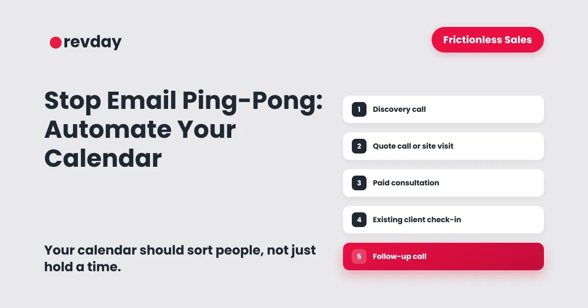 Stop Email Ping-Pong: Automate Your Calendar