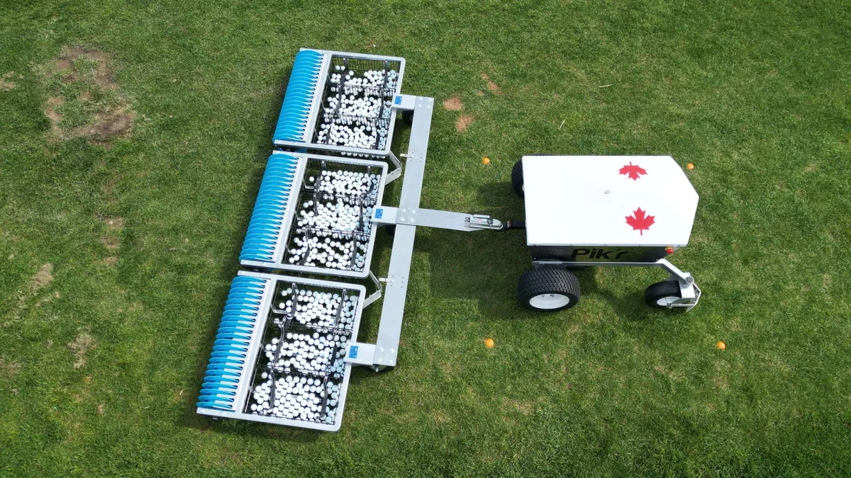 Full set of TBP driving range equipment installed at golf facility