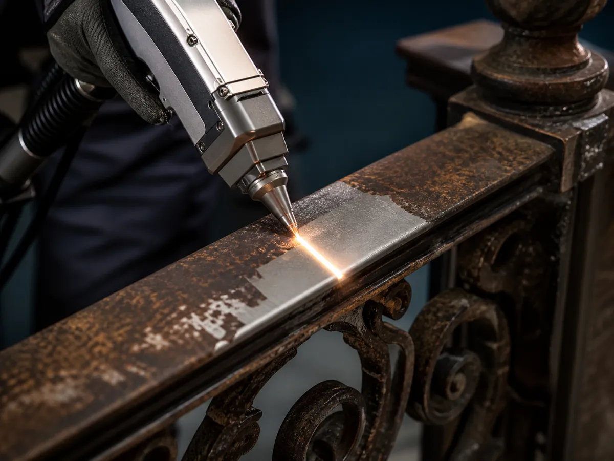 Advanced laser cleaning services for surface preparation, restoration, and structural cleaning applications. in Boston