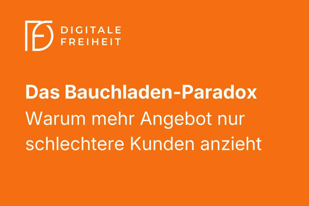 Das Bauchladen-Paradox