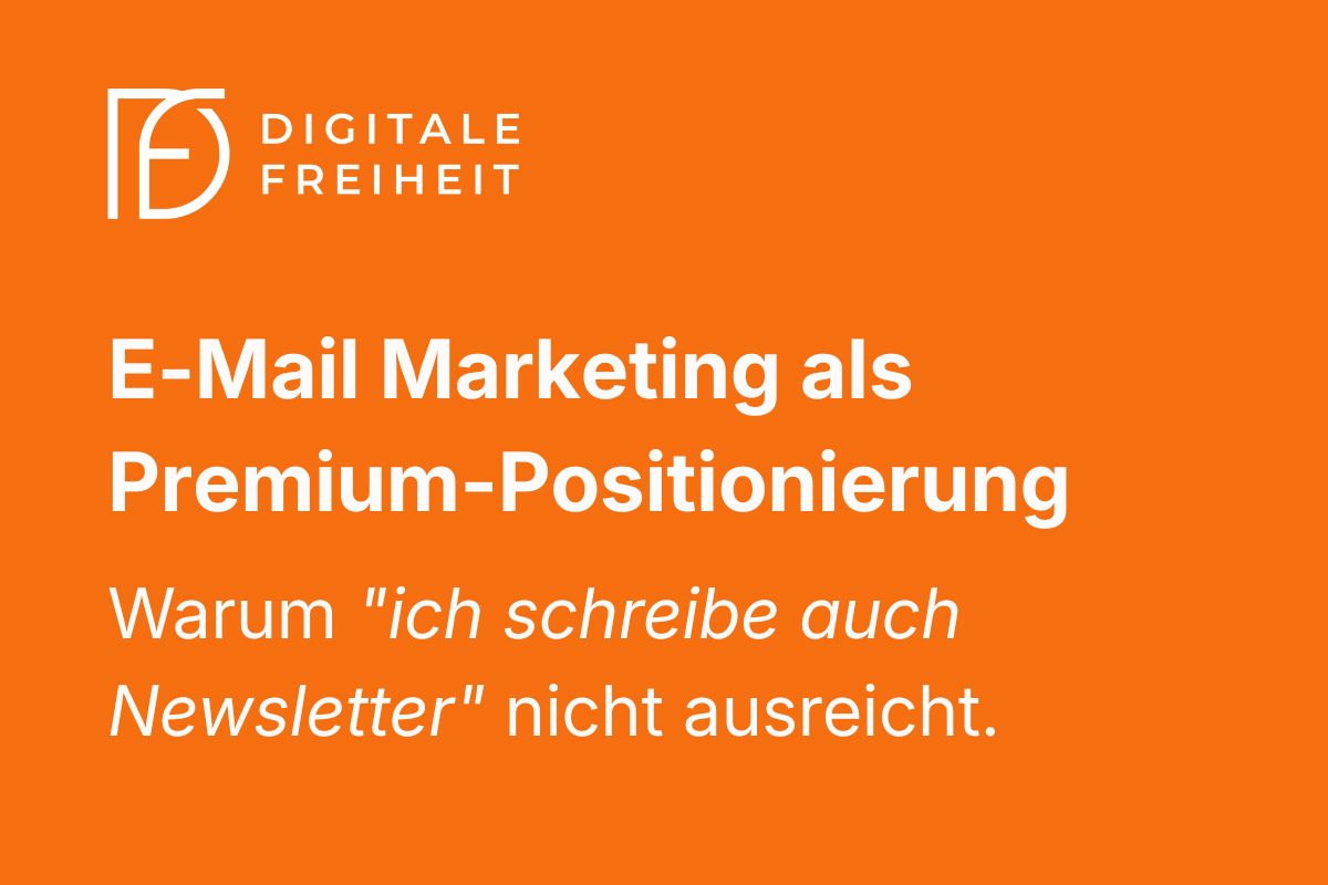 Von „ich schreibe Newsletter" zu „ich baue Umsatzsysteme" – was der Unterschied in der Praxis bedeutet