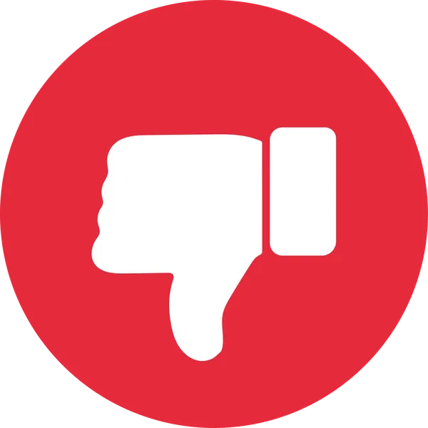 Thumbs down - tell us how we can improve