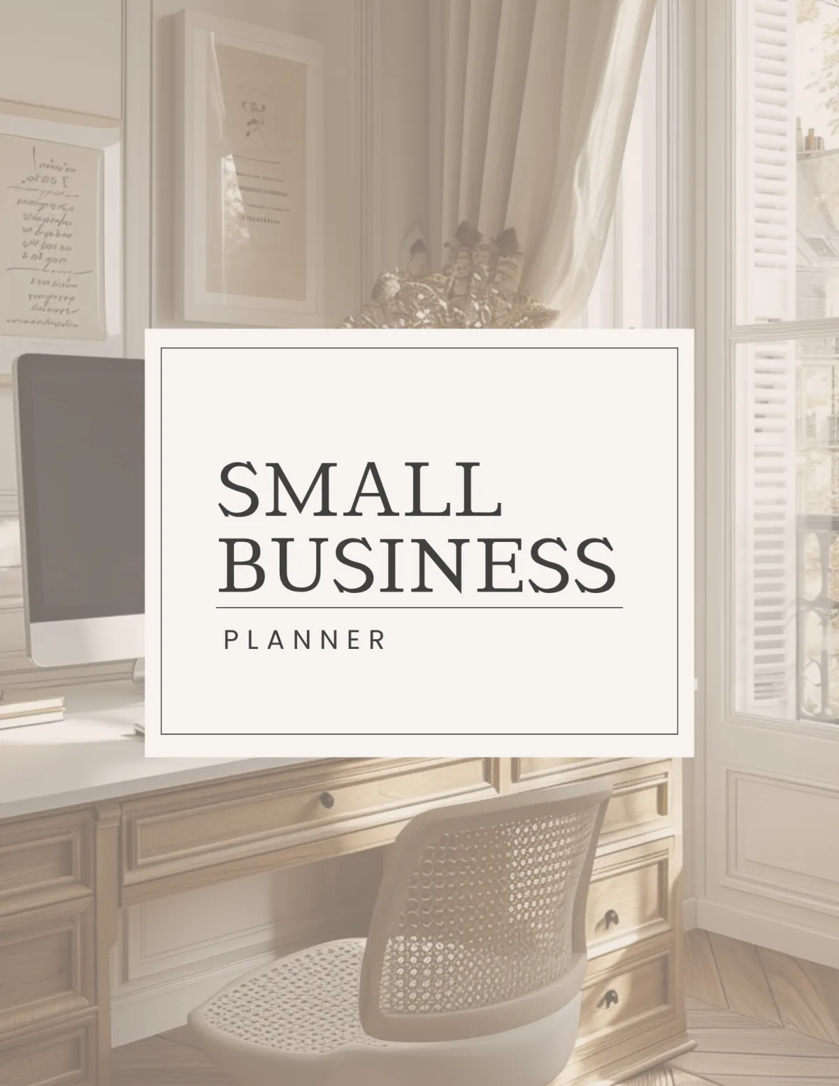 Cover image of the 50+ page Small Business Planner with Private Label Rights