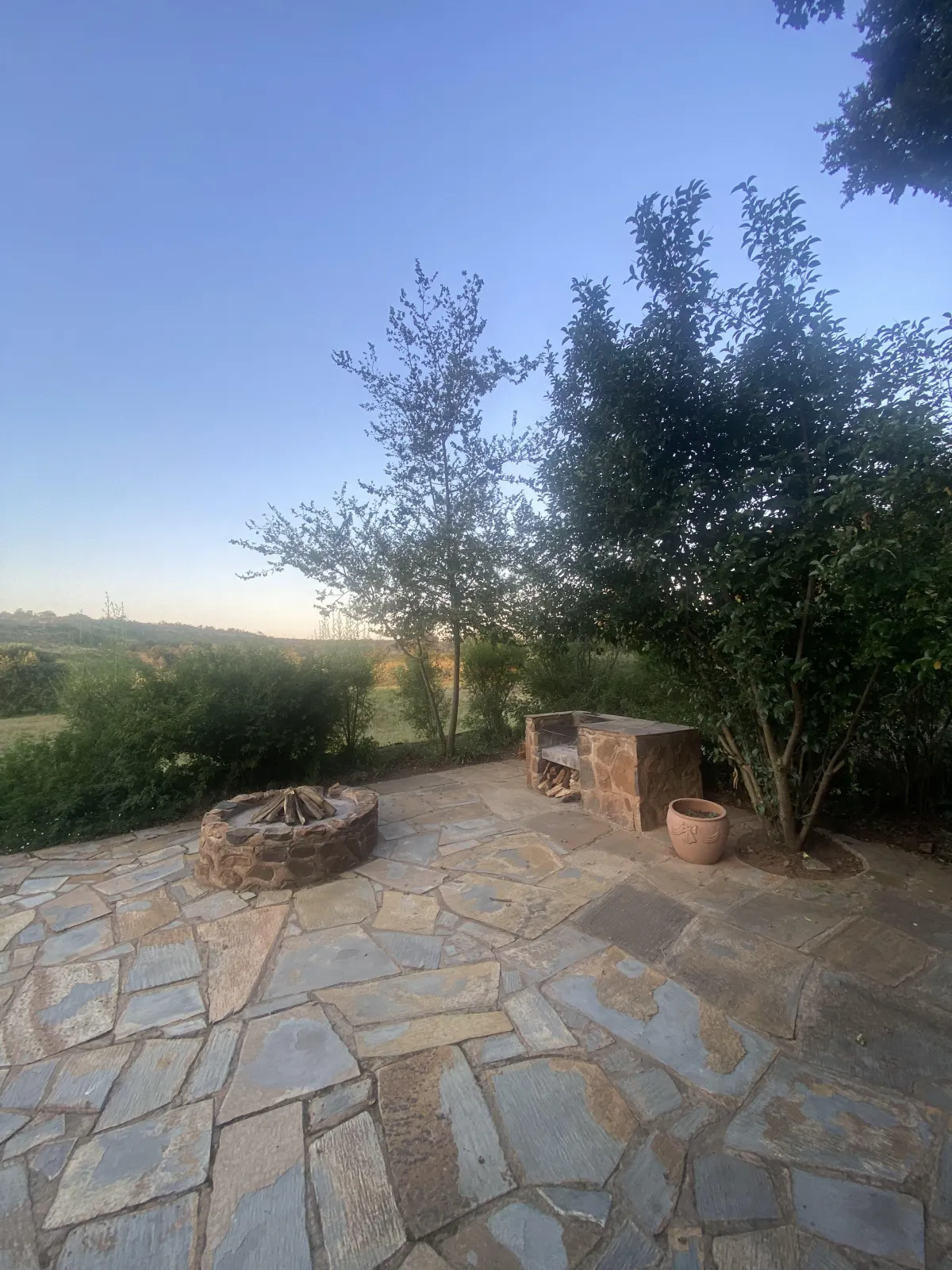 Ensuite bathroom in Wild Olive Cottage at Oude Doornbosch, featuring a walk-in shower and stylish decor.
