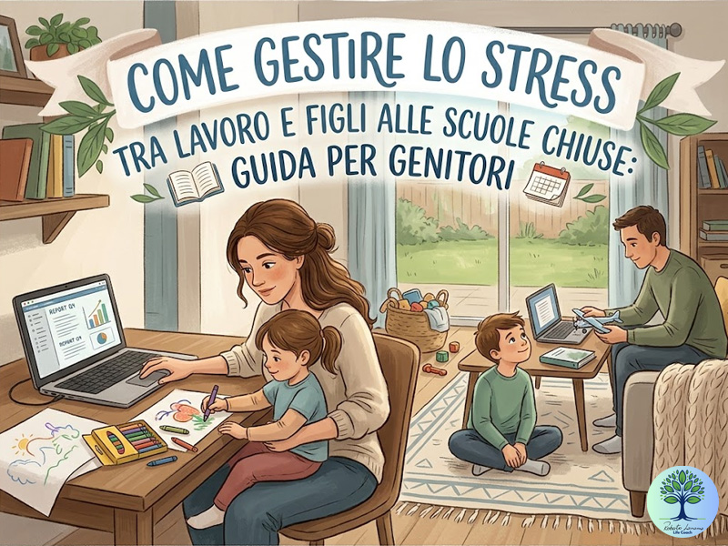 Come Gestire lo Stress tra Lavoro e Figli alle Scuole Chiuse: Guida per Genitori