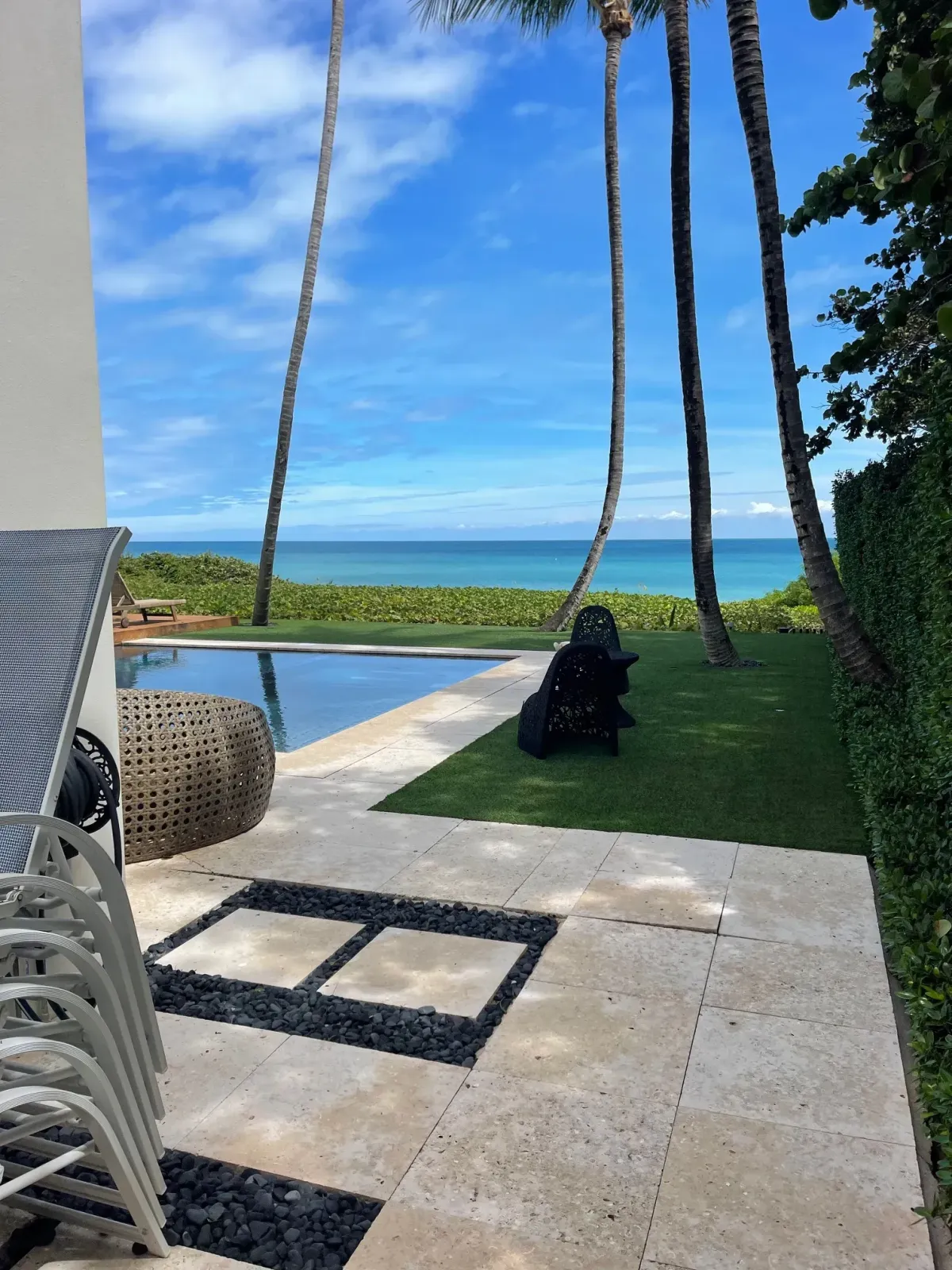 Beachfront palm tree landscaping in Deerfield Beach – Quality Lawncare & Landscaping