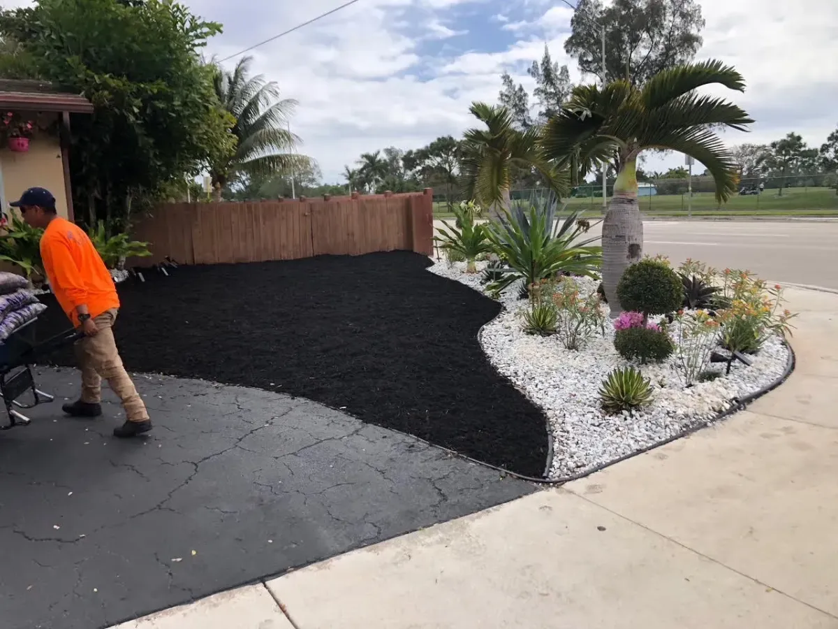 Sod installation and retaining wall landscaping in Deerfield Beach – Quality Lawncare