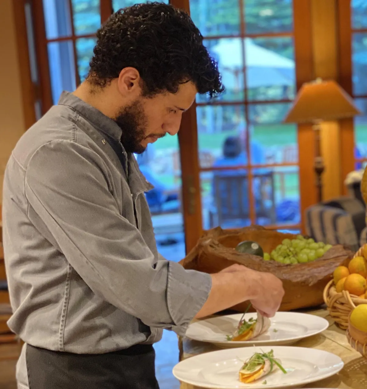 six white and brown eggs on white towel
