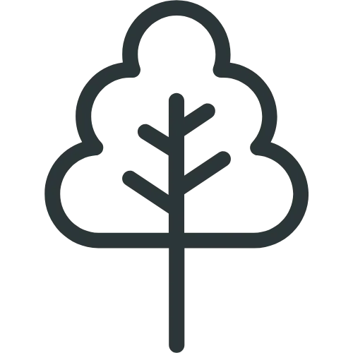 tree icon showing no carbon impact