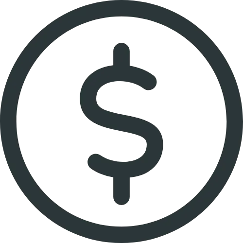 money icon signaling affordability
