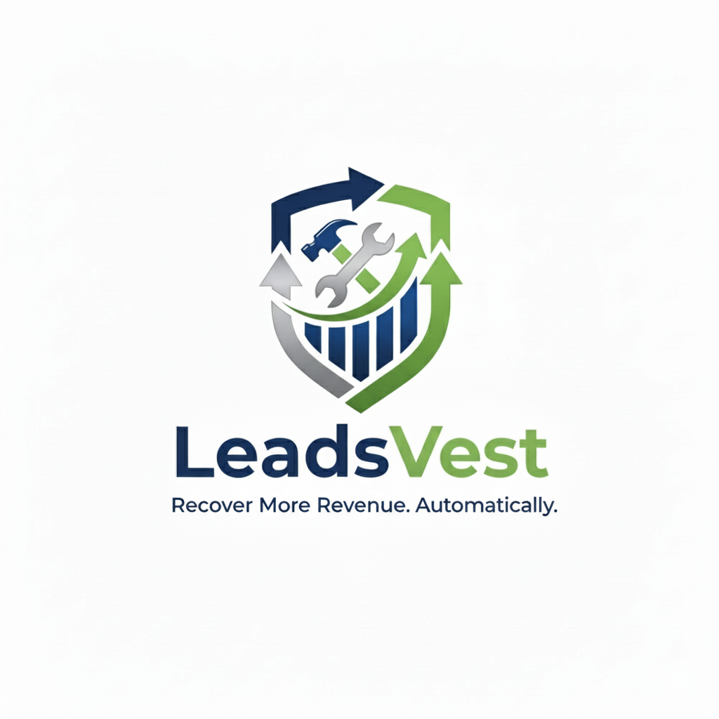 Leadsvest logo- plumbing lead recovery system