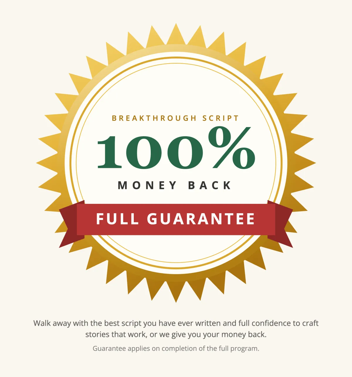 Our Famous Guarantee