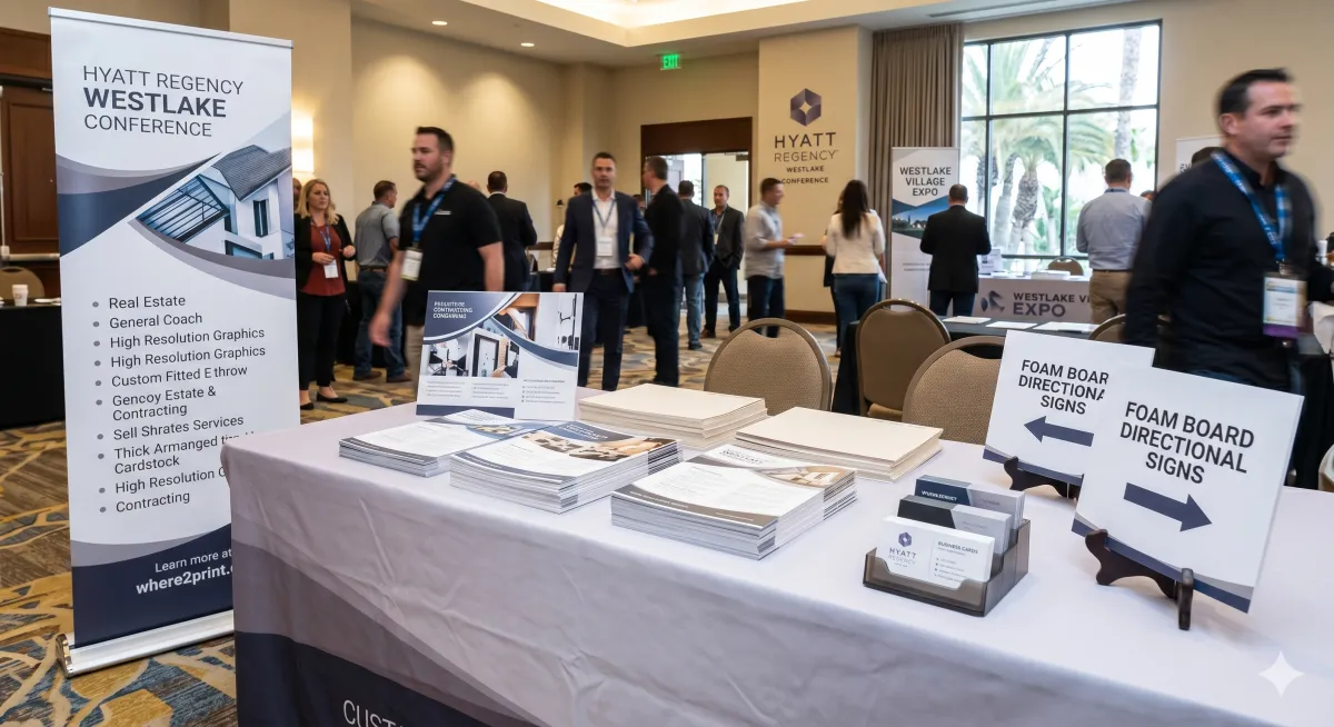 Exhibiting at the Hyatt Regency Westlake? Your Conference Print Survival Kit