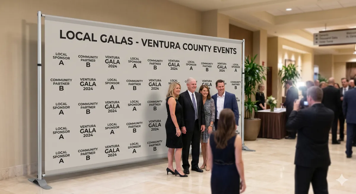 Step & Repeat Backdrops for Galas | Custom Backdrops Ventura County