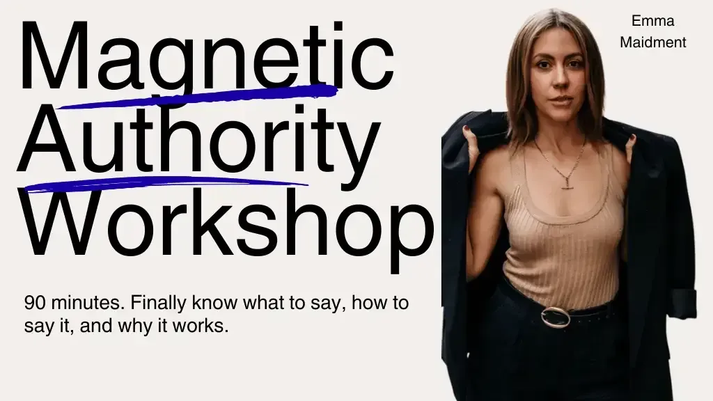 Emma Maidment - Magnetic Authority Workshop