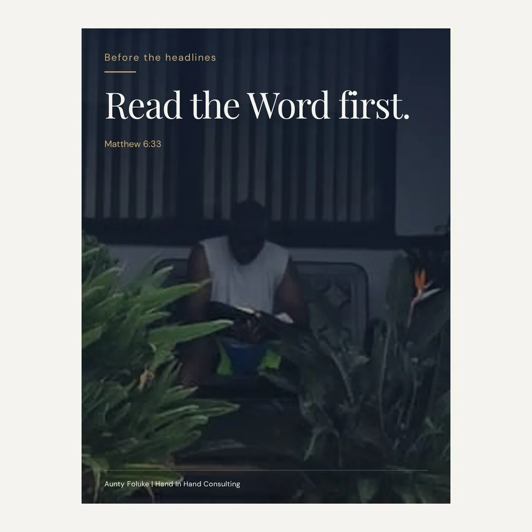 Read the Word Before You Reach for More Advice