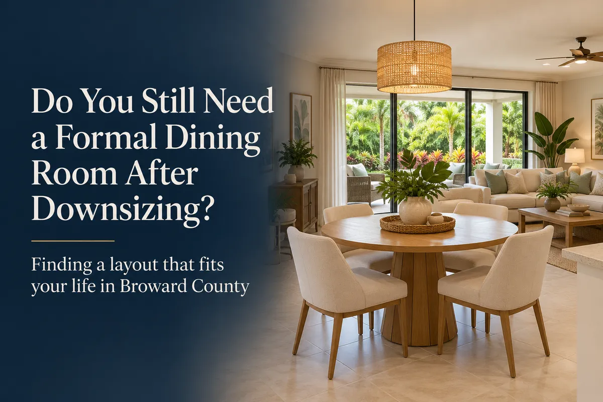 Do You Still Need a Formal Dining Room After Downsizing?