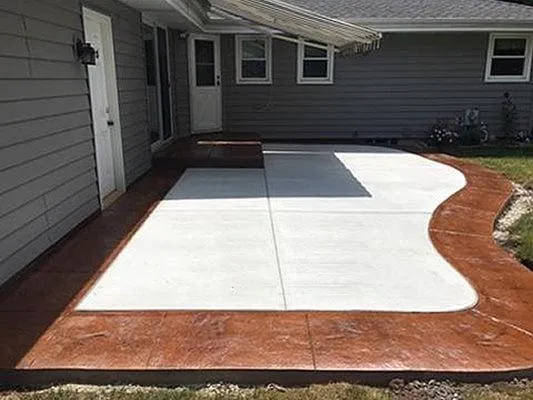 Akron Concrete builds and installs Patio