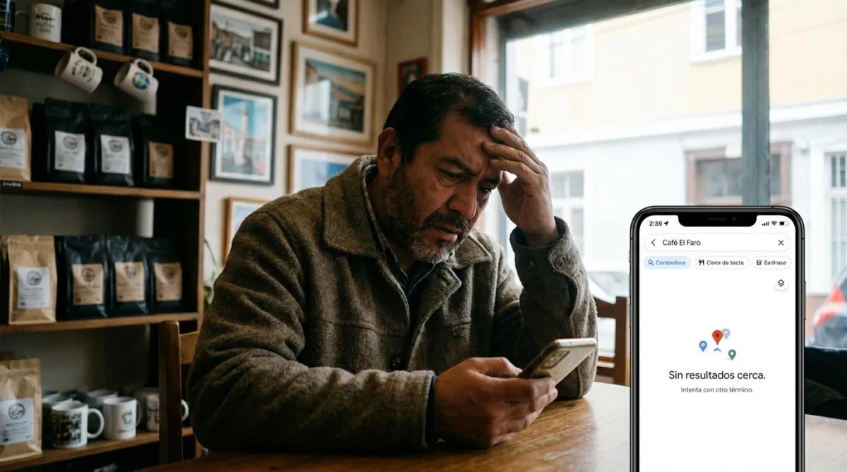 negocio no aparece en google maps chile seo local problema