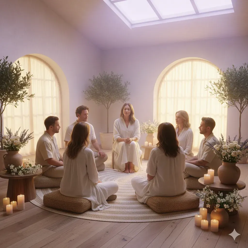 a blurry image of a blue and pink background